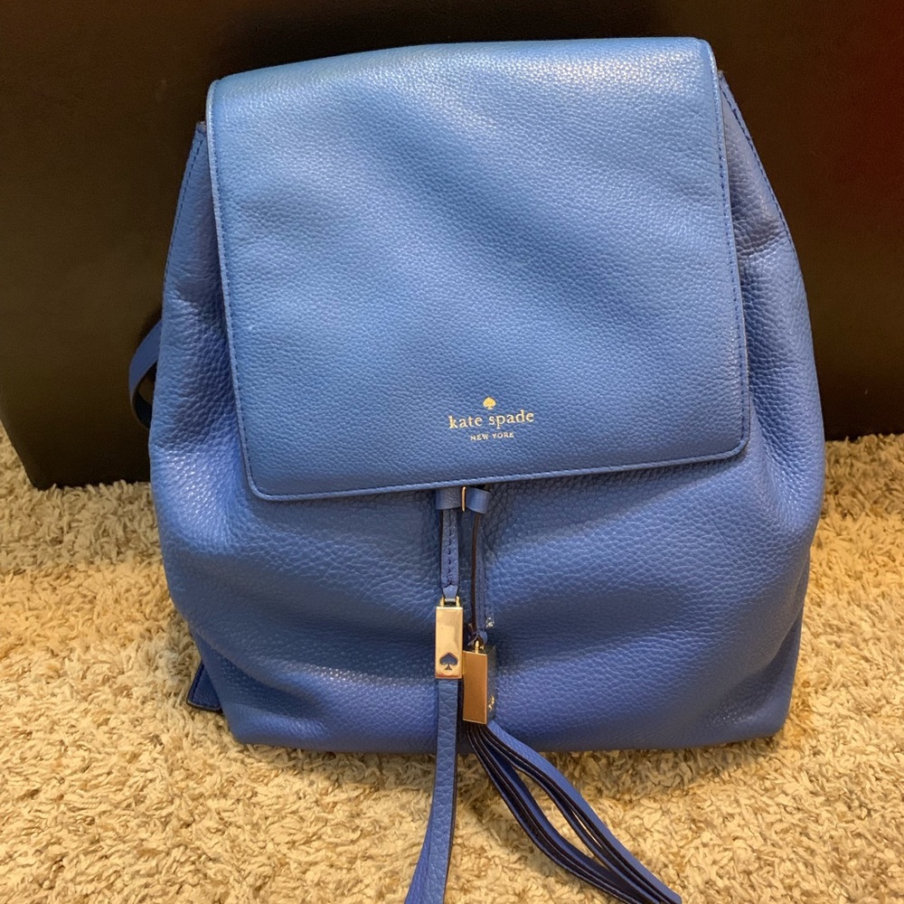 Kate spade blue backpack
